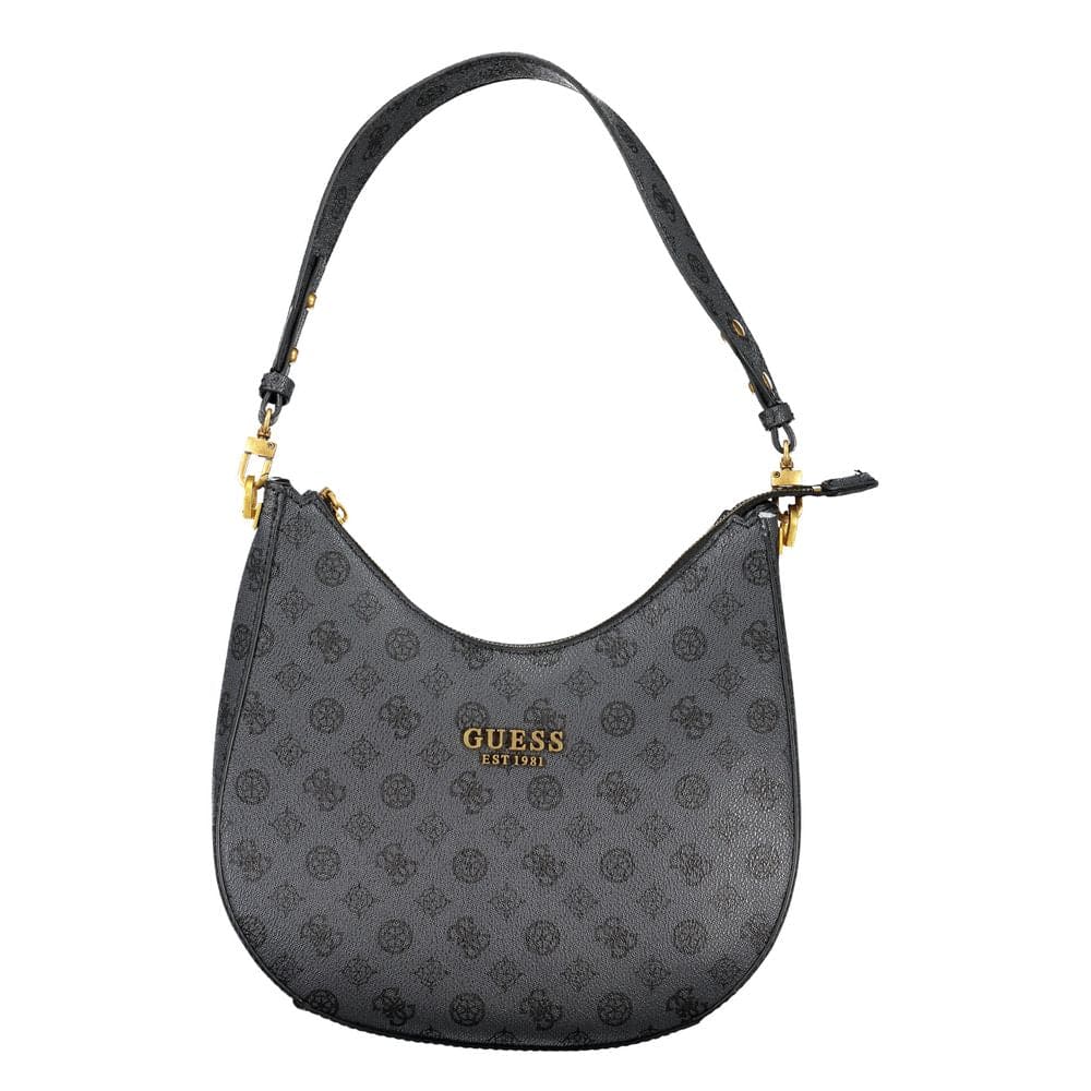 Bolso de mano de polietileno negro Guess Jeans