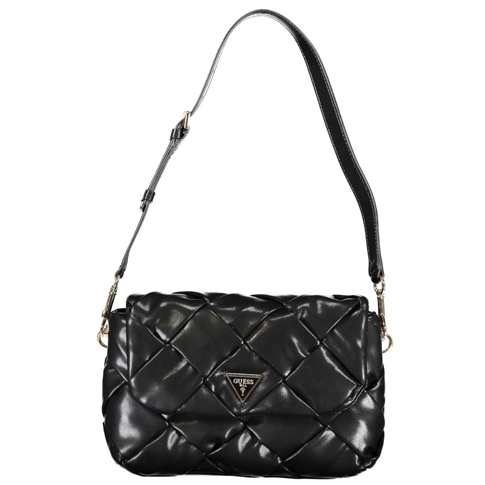 Bolso de mano de polietileno negro Guess Jeans