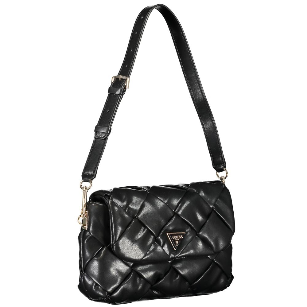 Bolso de mano de polietileno negro Guess Jeans