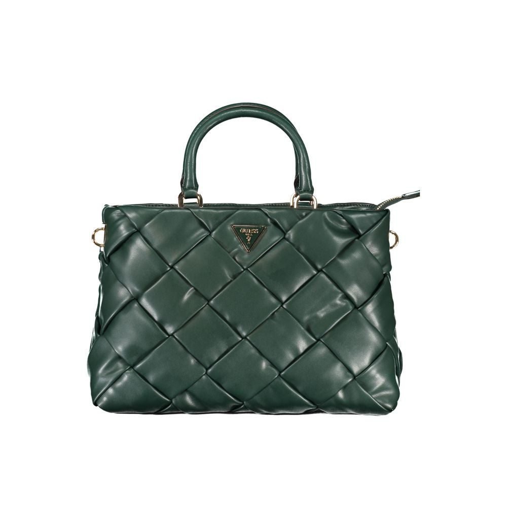 Bolso de mano de polietileno verde Guess Jeans