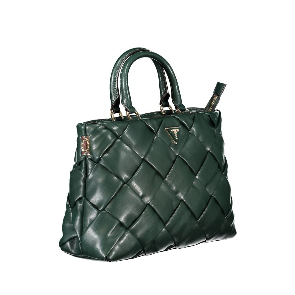 Bolso de mano de polietileno verde Guess Jeans