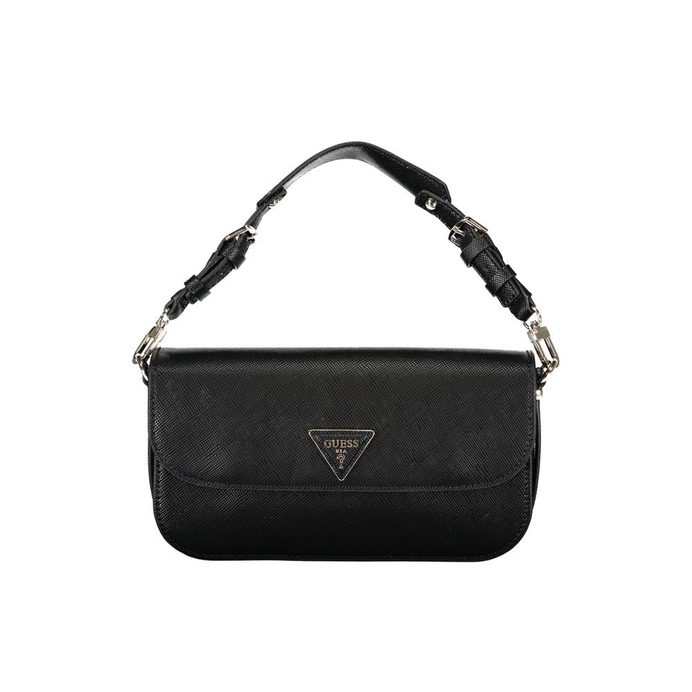 Bolso de mano de polietileno negro Guess Jeans