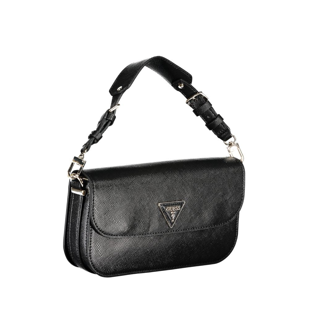 Bolso de mano de polietileno negro Guess Jeans