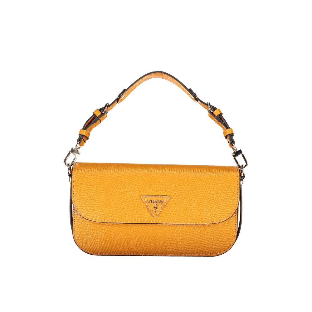 Bolso de mano de polietileno naranja Guess Jeans