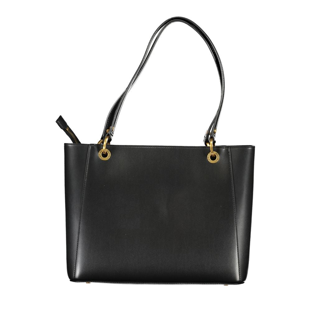 Bolso de mano de polietileno negro Guess Jeans