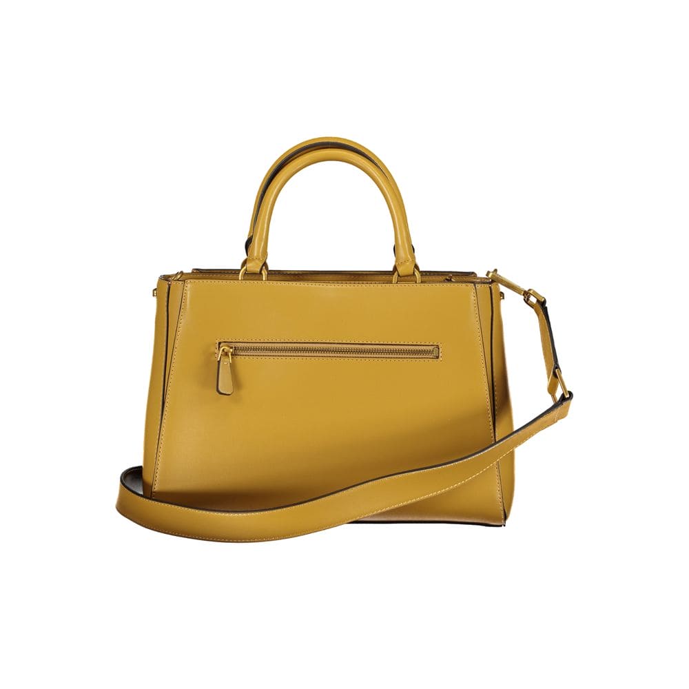 Bolso de mano amarillo de polietileno Guess Jeans