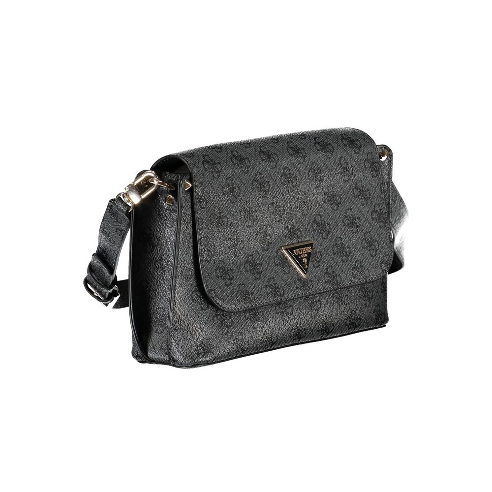 Bolso de mano de polietileno negro Guess Jeans