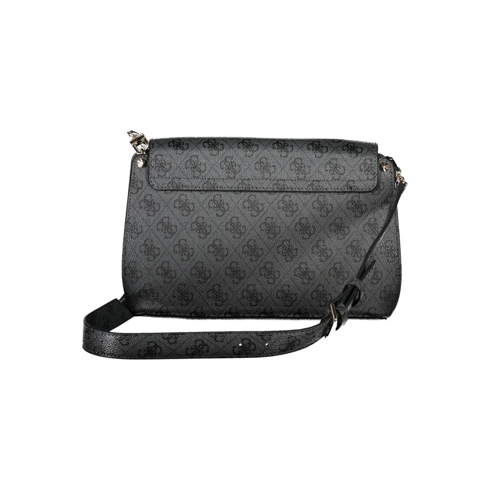 Bolso de mano de polietileno negro Guess Jeans