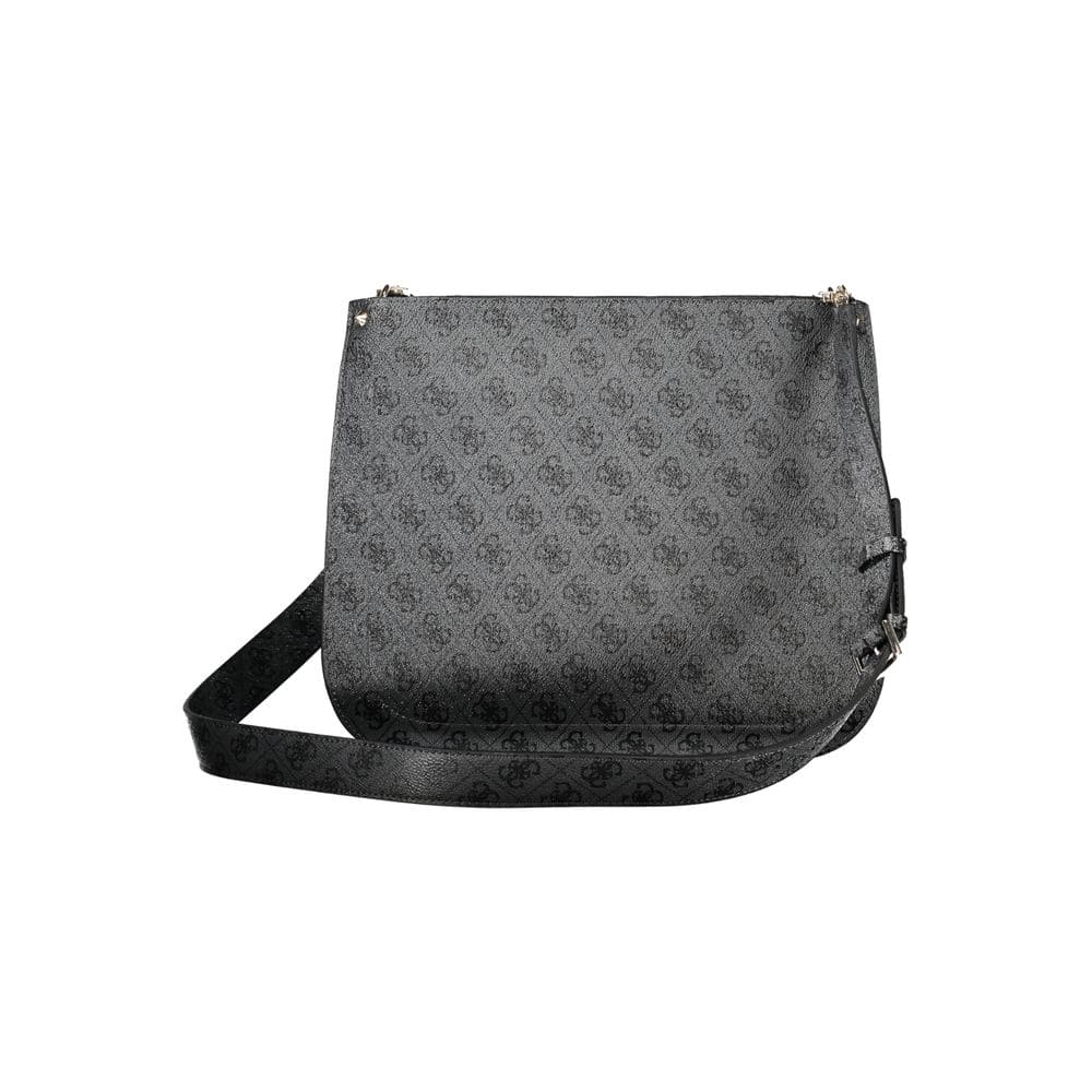 Bolso de mano de polietileno negro Guess Jeans