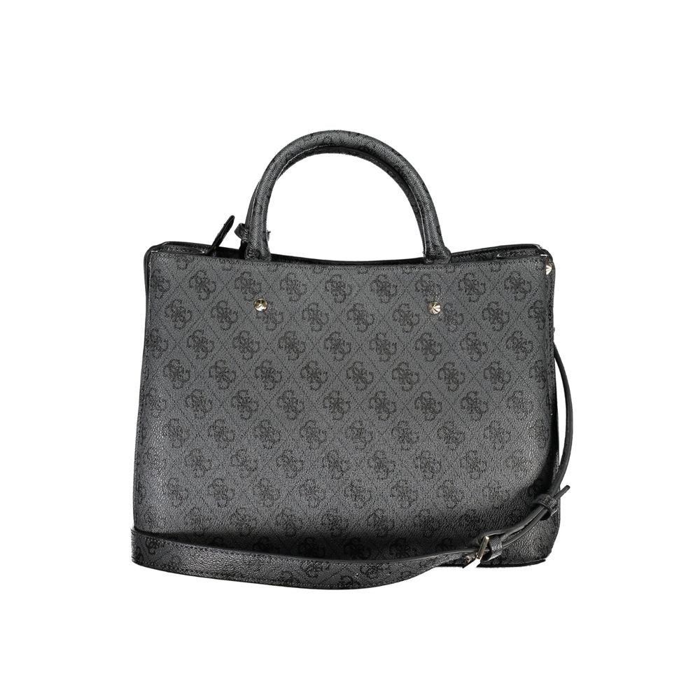 Bolso de mano de polietileno negro Guess Jeans