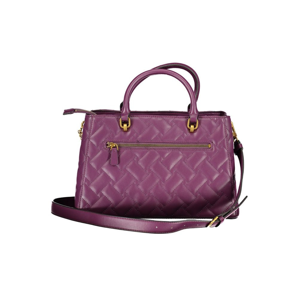 Bolso de mano morado de polietileno Guess Jeans