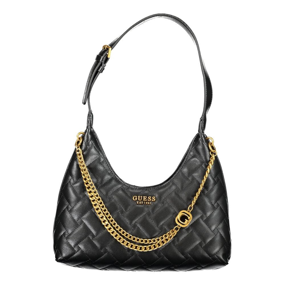 Bolso de mano de polietileno negro Guess Jeans