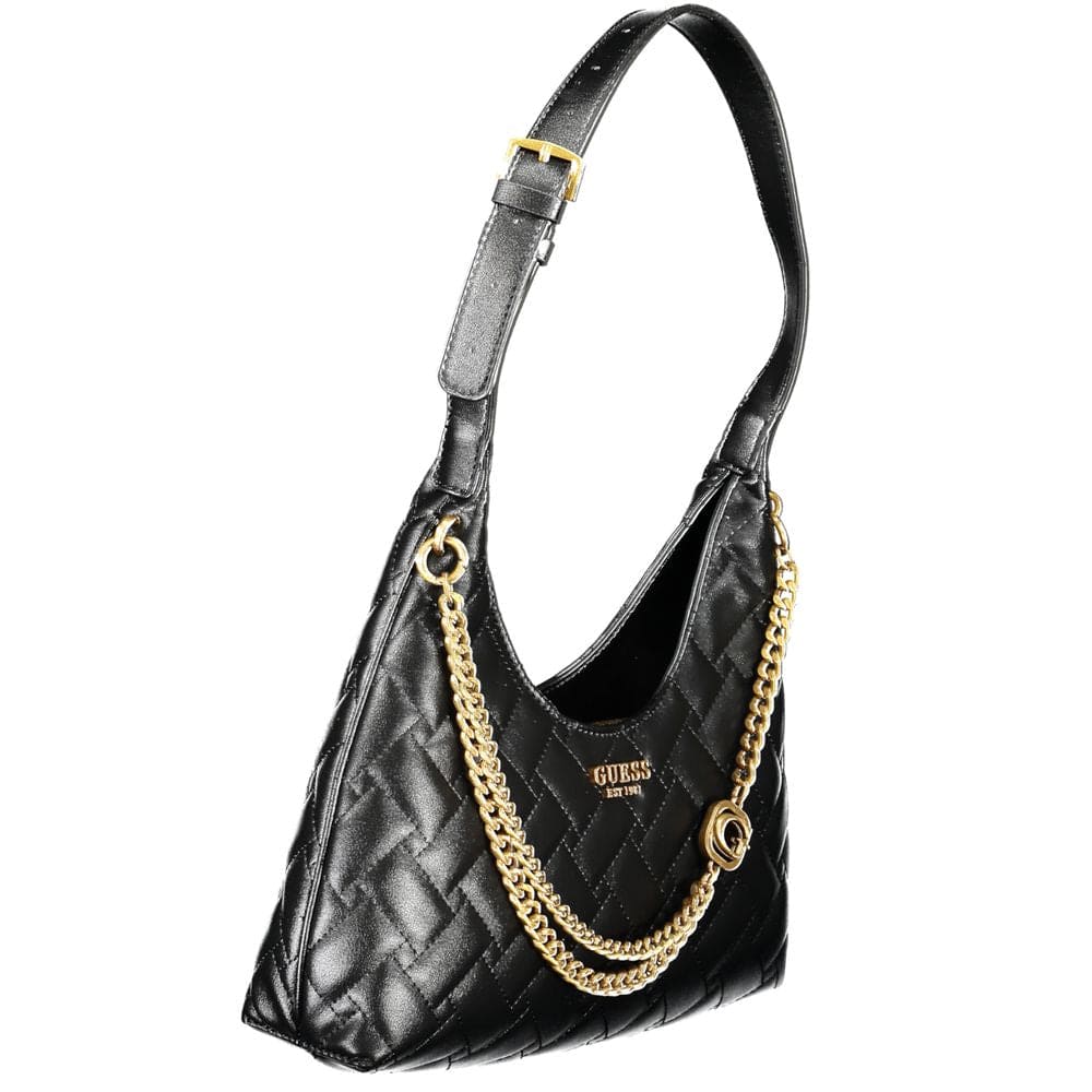 Bolso de mano de polietileno negro Guess Jeans