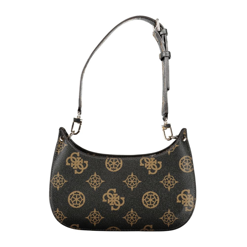 Bolso de mano marrón de polietileno Guess Jeans