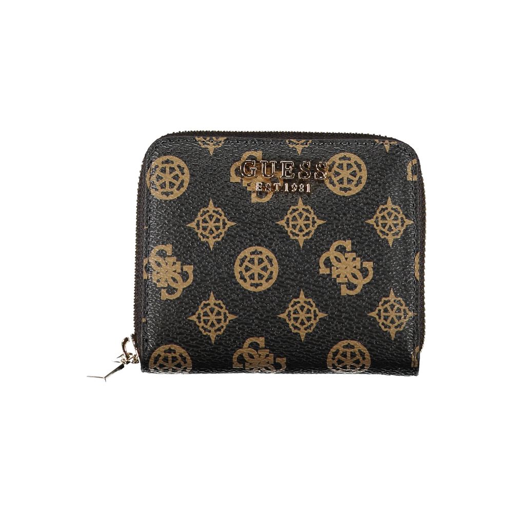 Cartera marrón de polietileno Guess Jeans