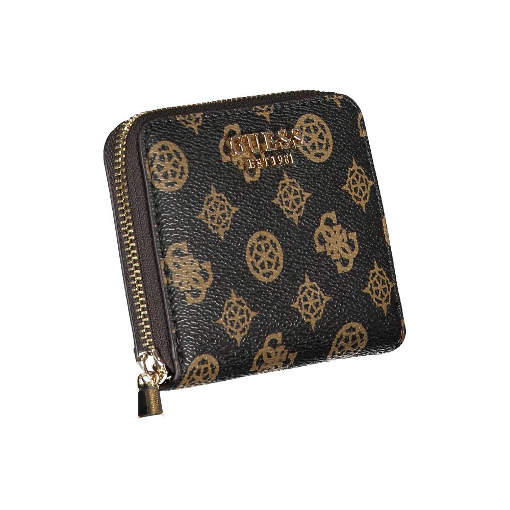 Cartera marrón de polietileno Guess Jeans