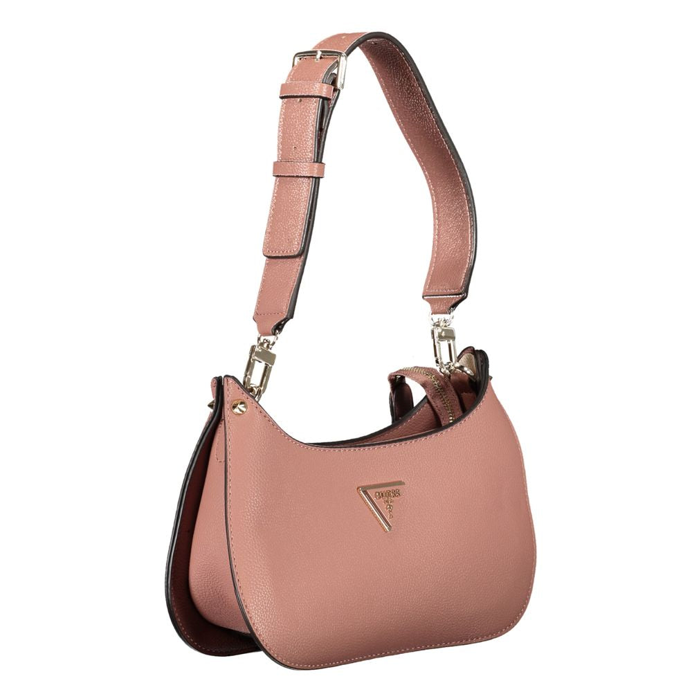 Bolso de mano de polietileno rosa Guess Jeans