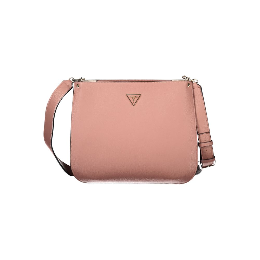 Bolso de mano de polietileno rosa Guess Jeans