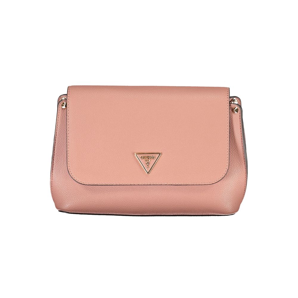 Bolso de mano de polietileno rosa Guess Jeans