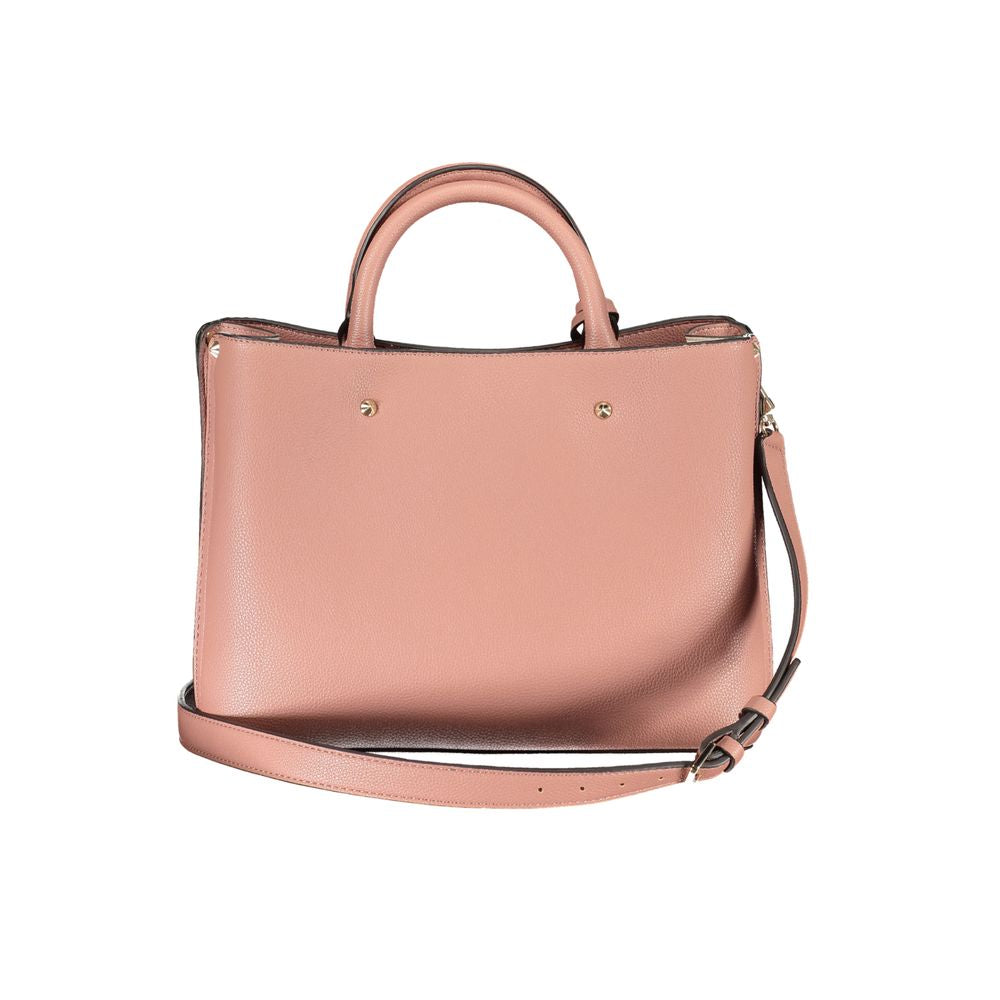 Bolso de mano de polietileno rosa Guess Jeans