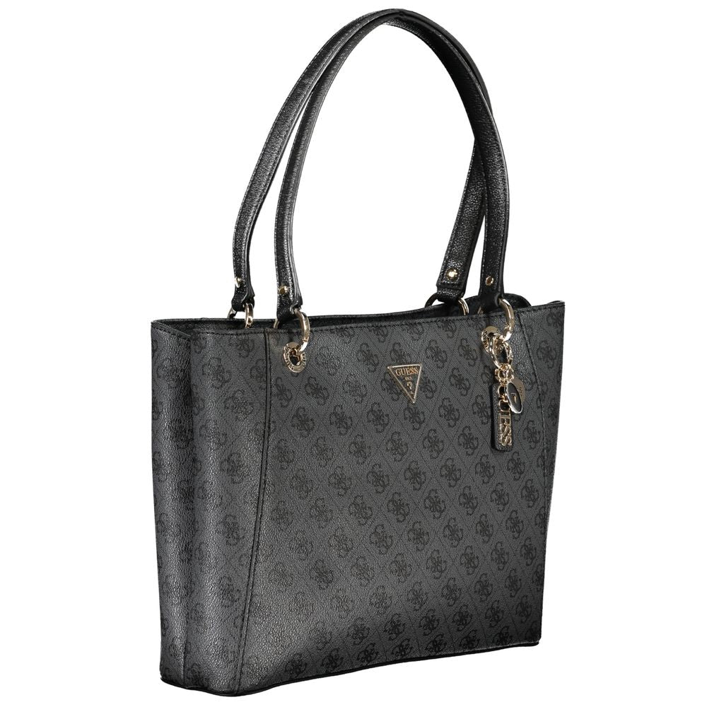 Bolso de mano de polietileno negro Guess Jeans