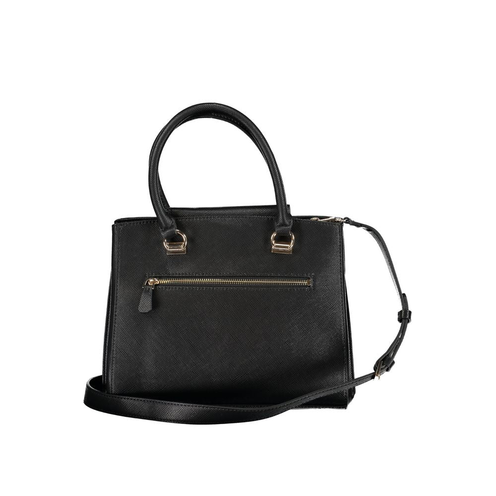 Bolso de mano de polietileno negro Guess Jeans