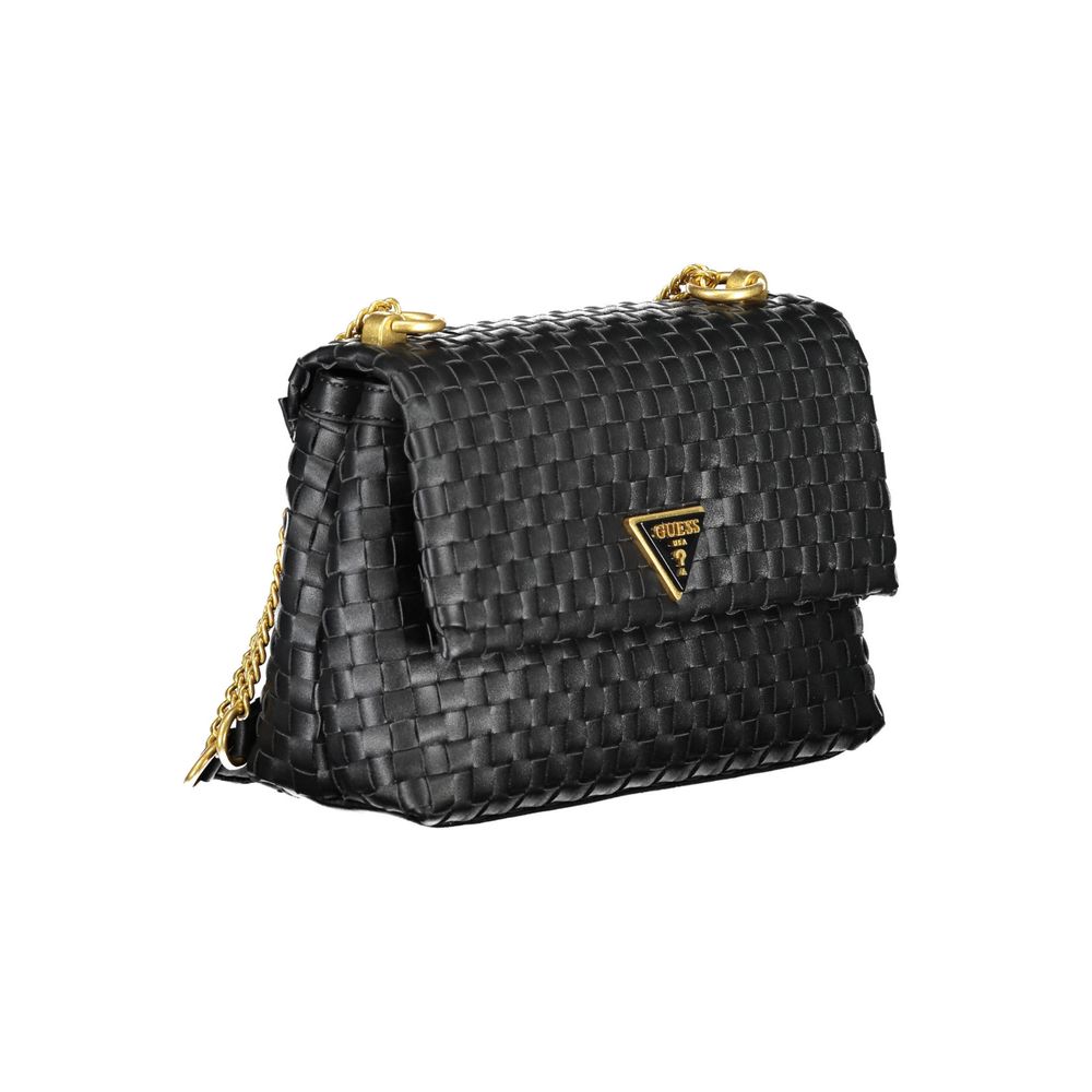 Bolso de mano de polietileno negro Guess Jeans