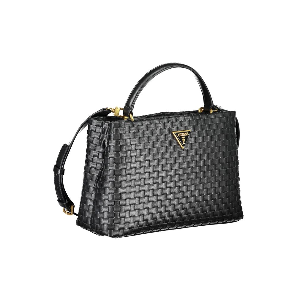 Bolso de mano de polietileno negro Guess Jeans