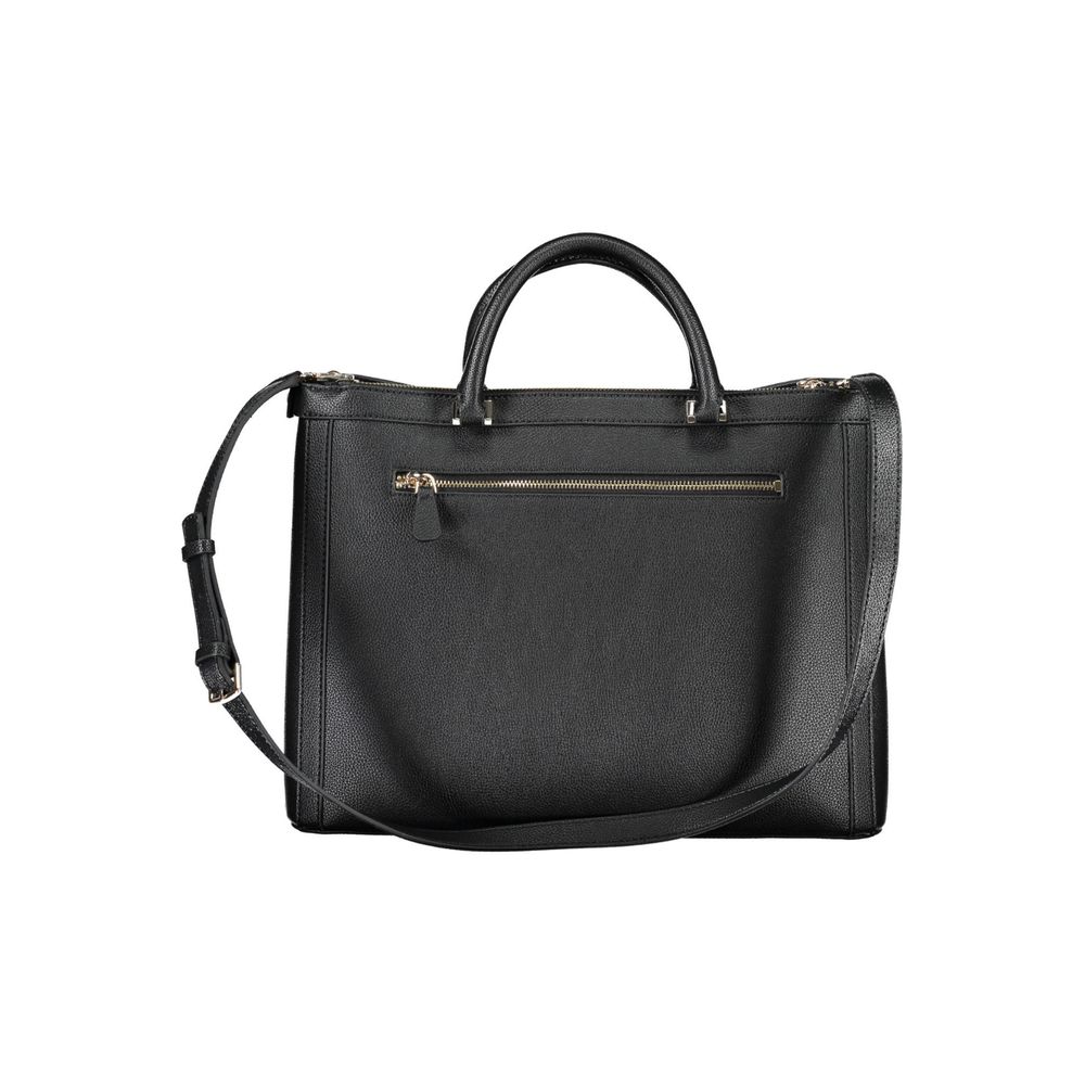 Bolso de mano de polietileno negro Guess Jeans