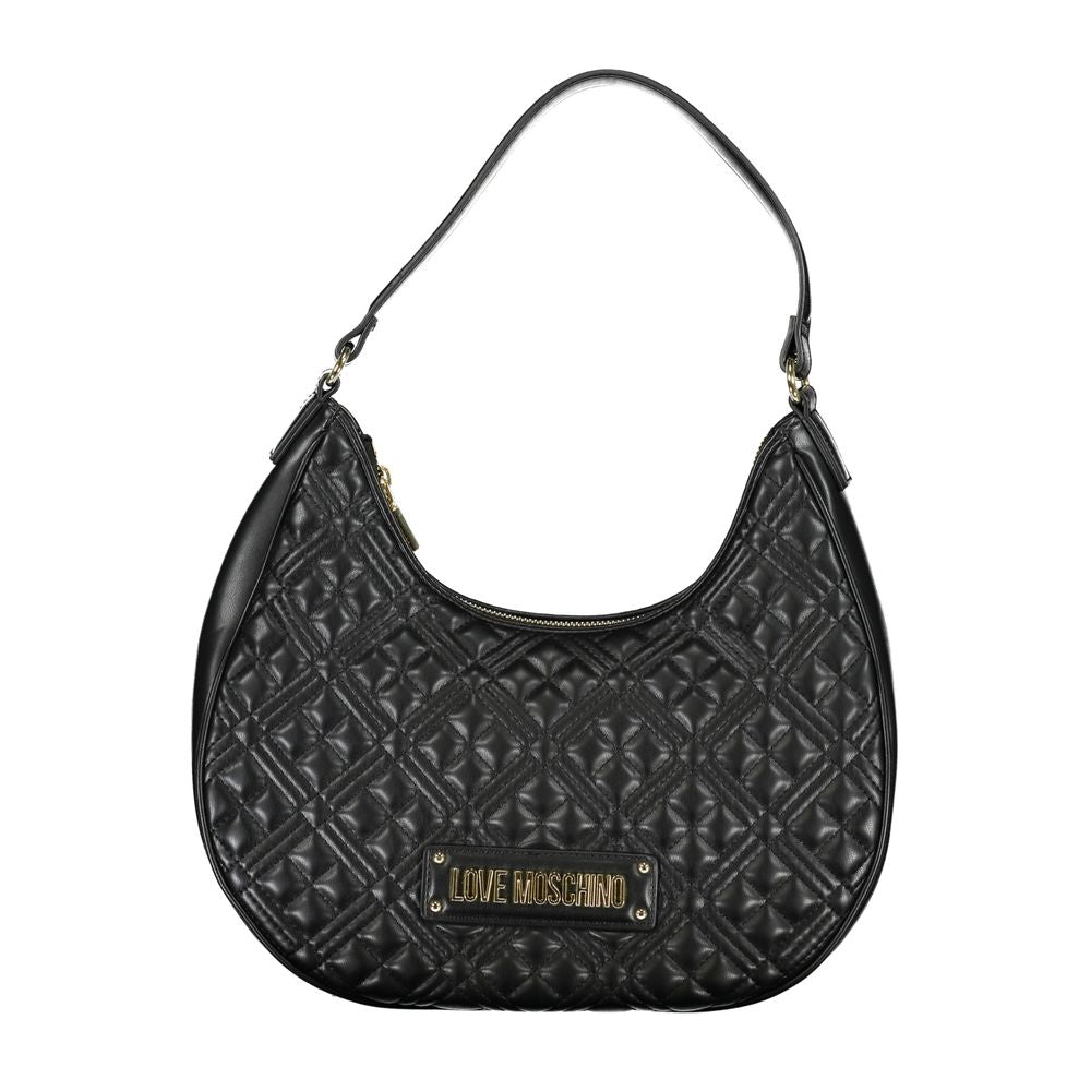 Sac à main en polyéthylène noir Love Moschino