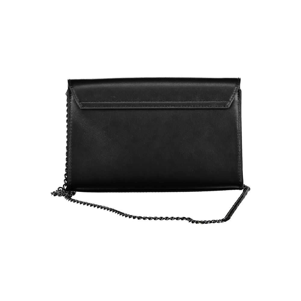 Bolso de mano de polietileno negro Love Moschino