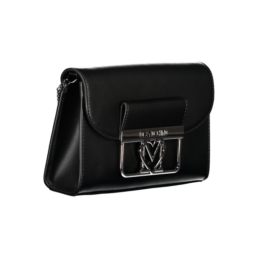 Sac à main en polyéthylène noir Love Moschino