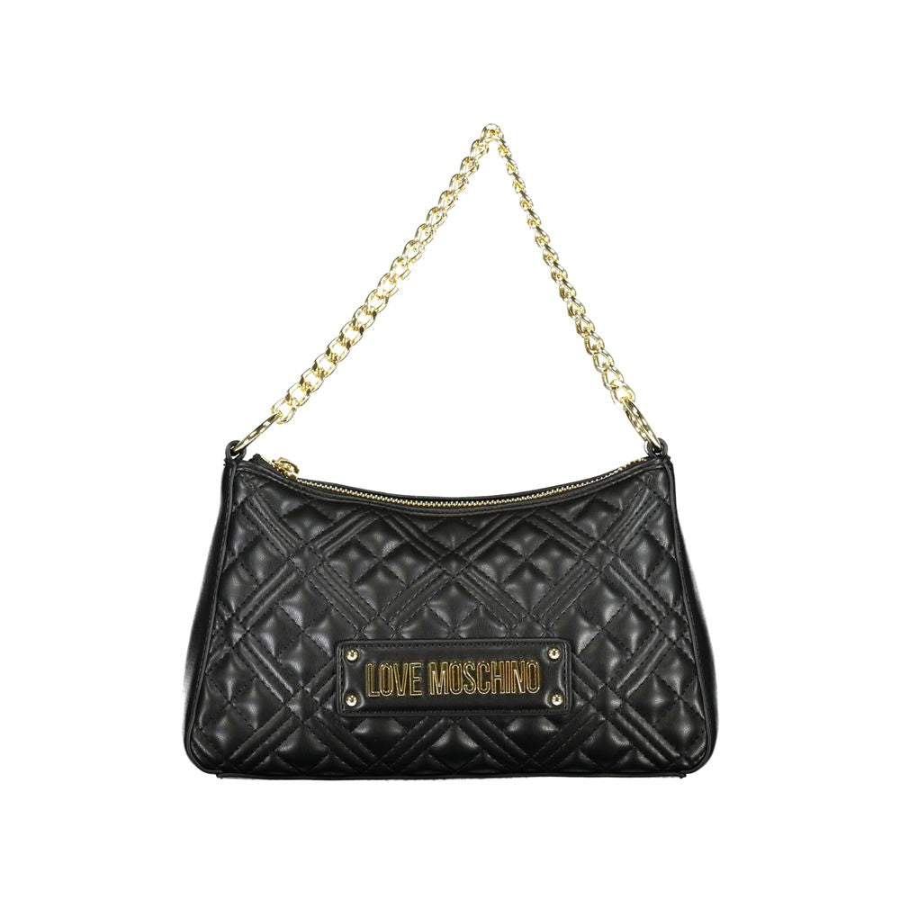 Sac à main en polyéthylène noir Love Moschino