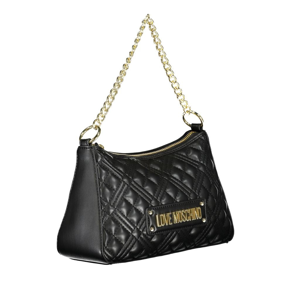 Sac à main en polyéthylène noir Love Moschino