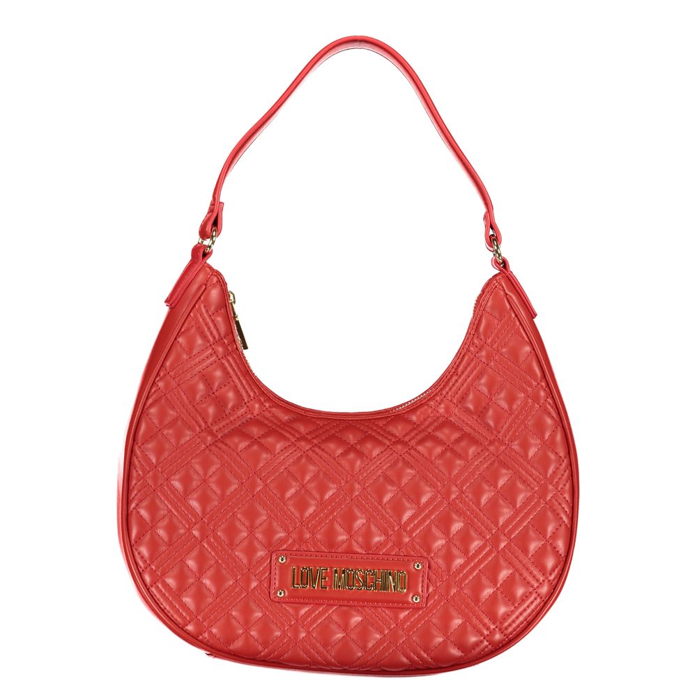 Sac à main en polyéthylène rouge Love Moschino