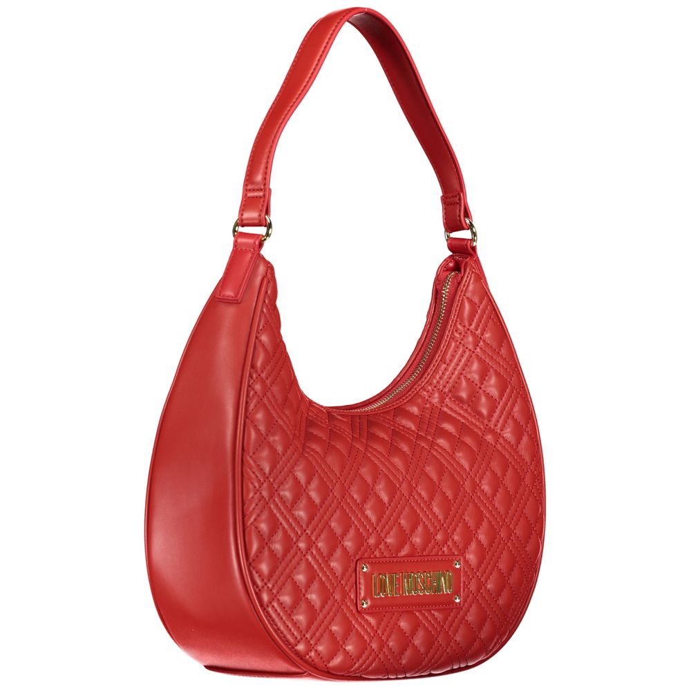 Sac à main en polyéthylène rouge Love Moschino