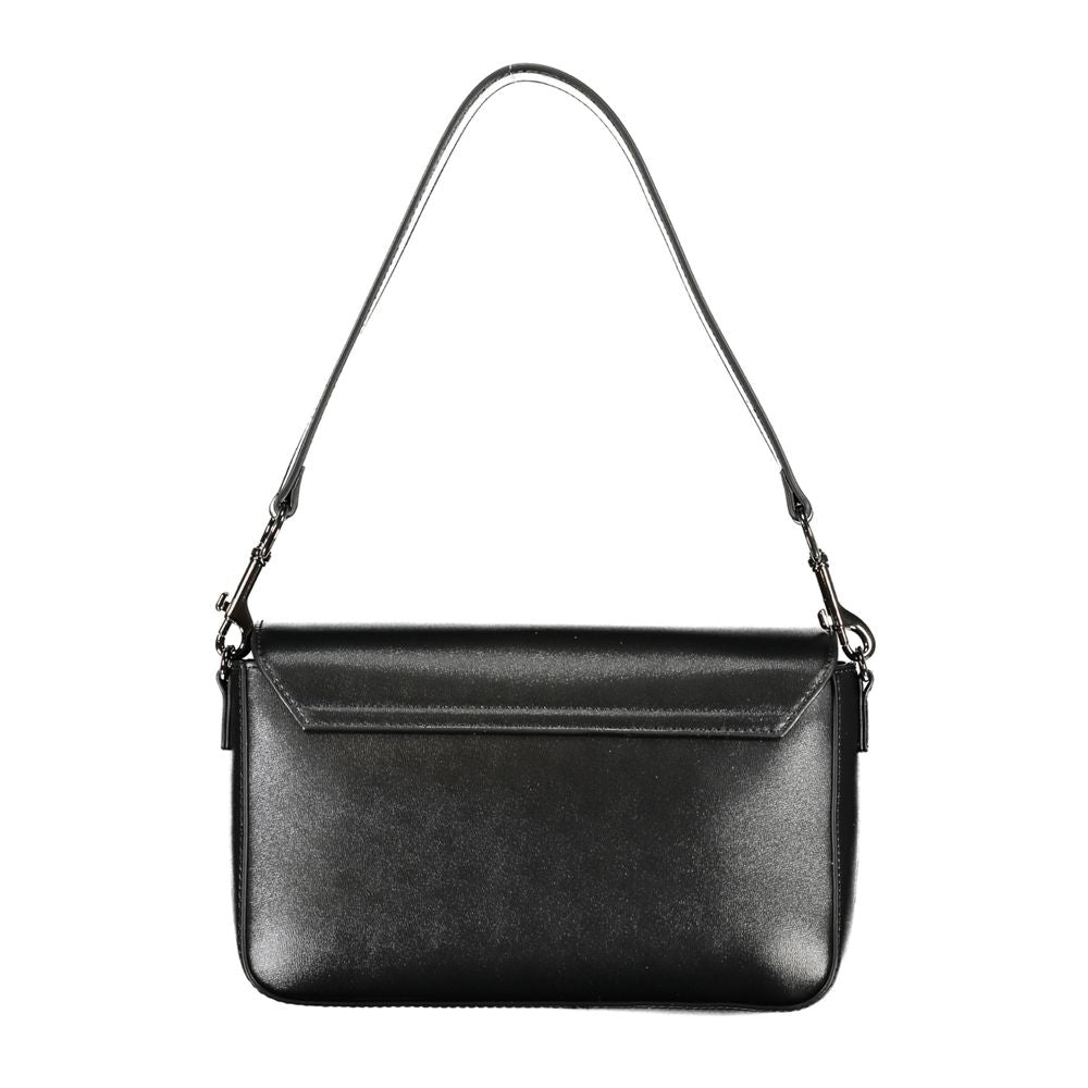 Bolso de mano de polietileno negro Love Moschino