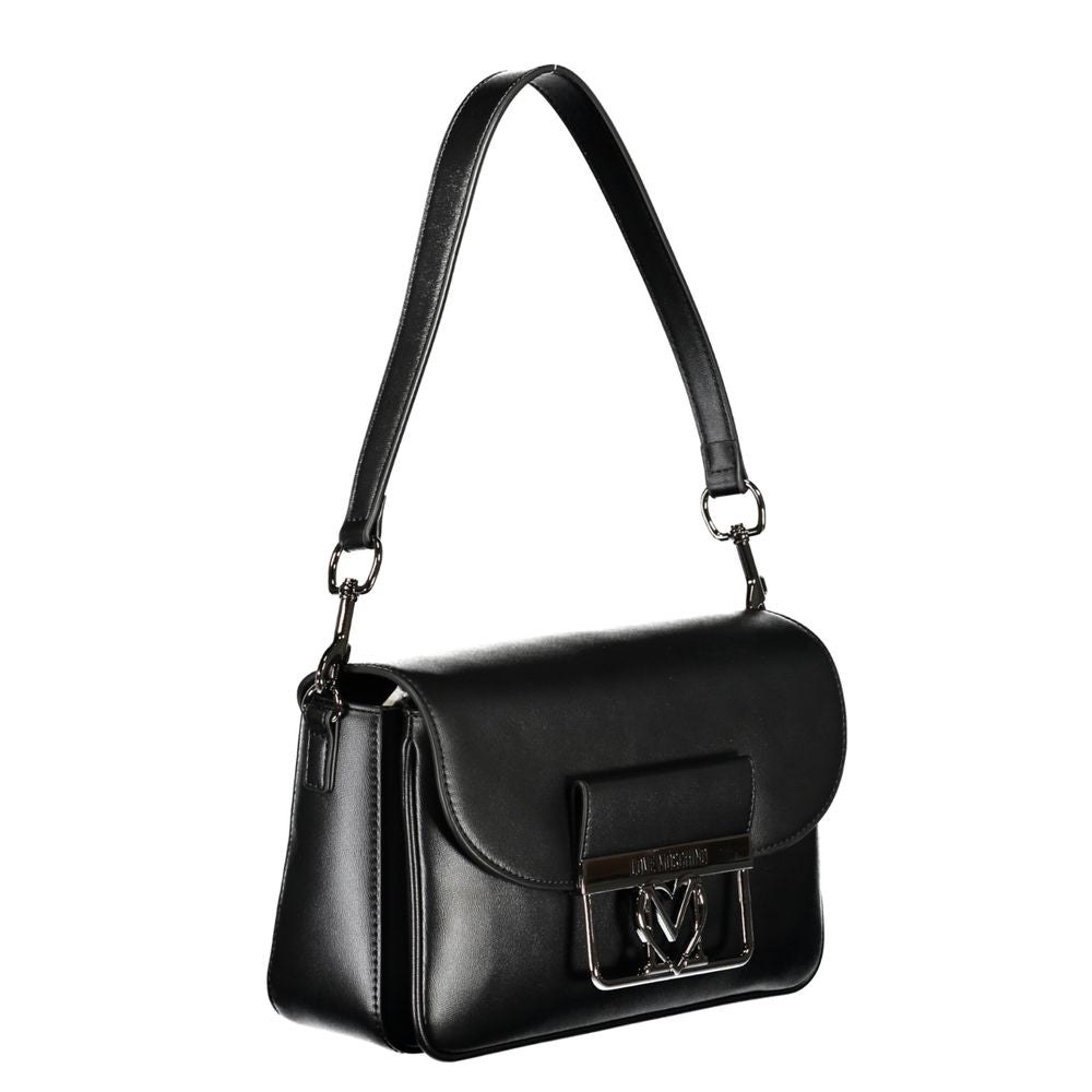 Sac à main en polyéthylène noir Love Moschino