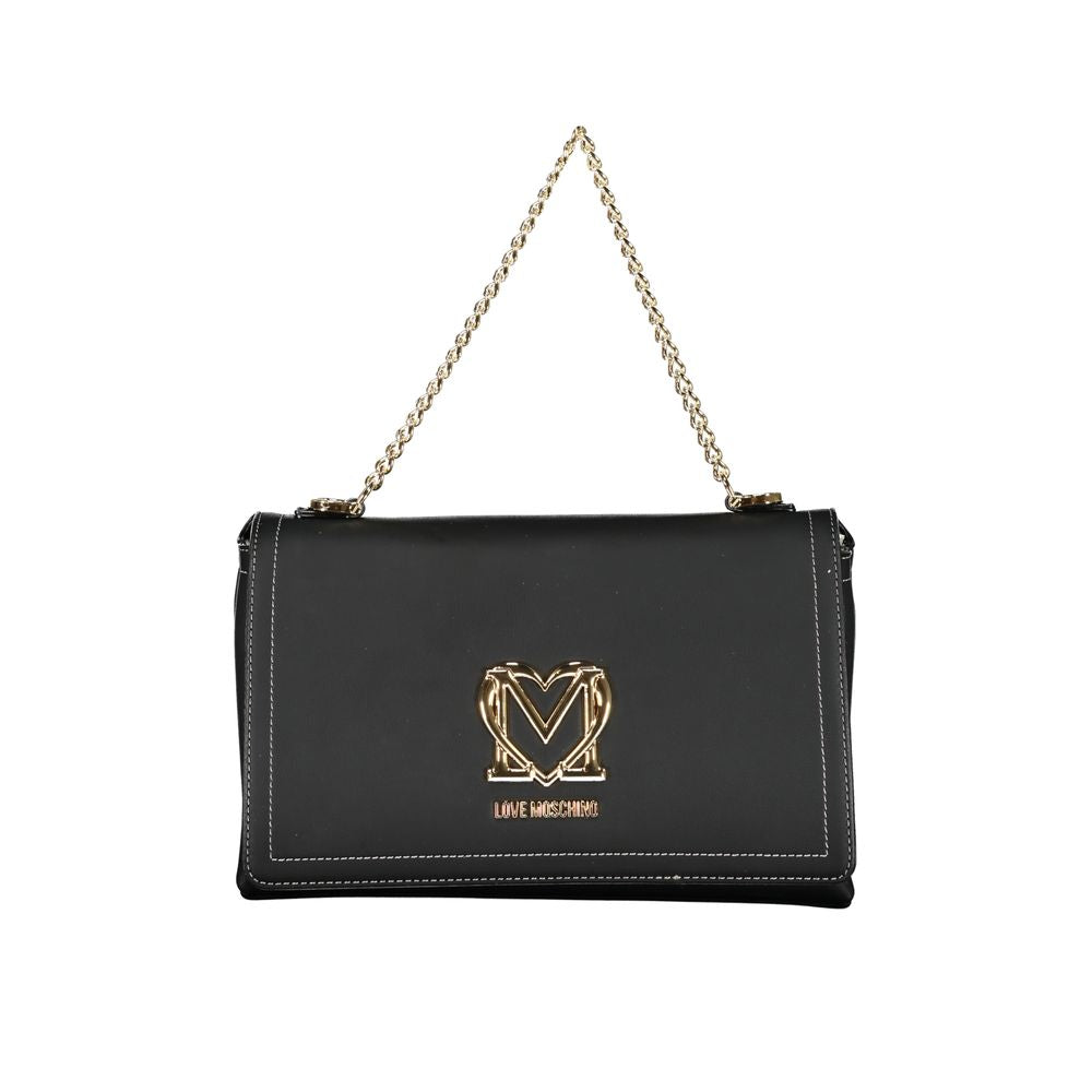 Sac à main en polyéthylène noir Love Moschino