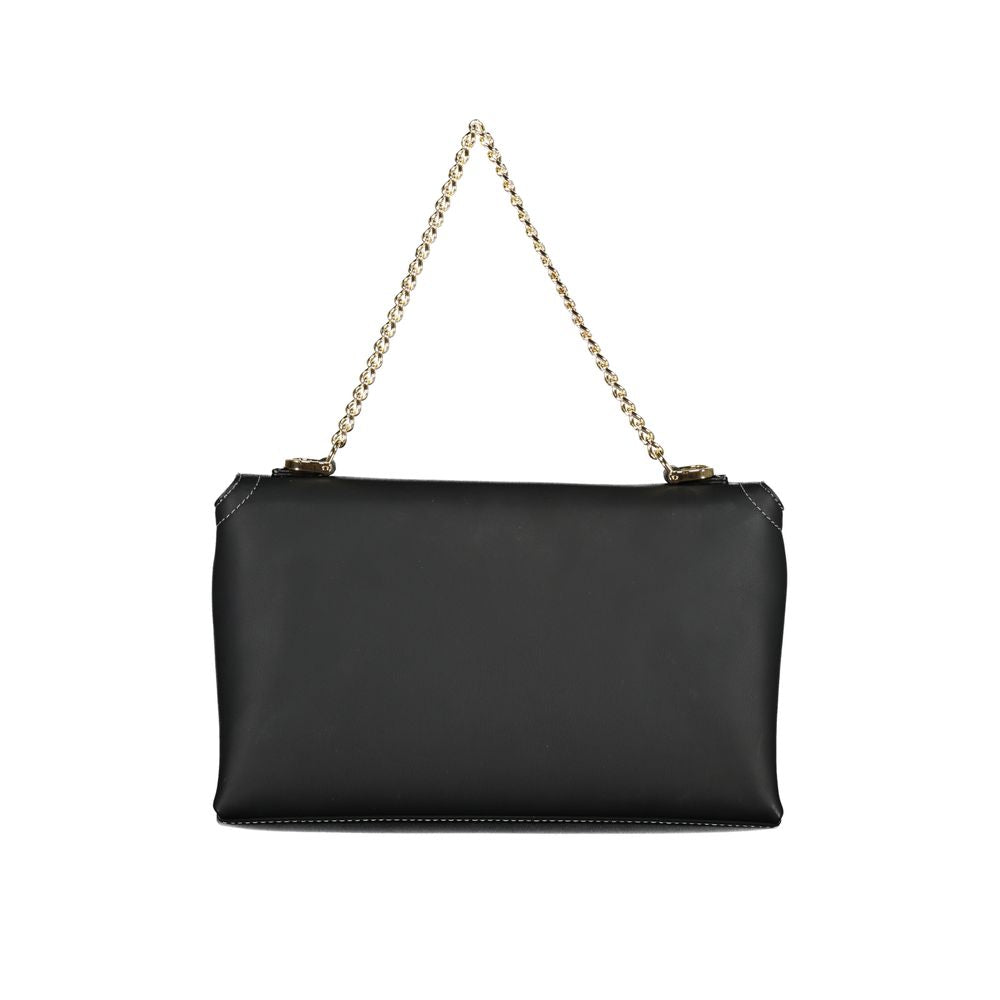 Bolso de mano de polietileno negro Love Moschino