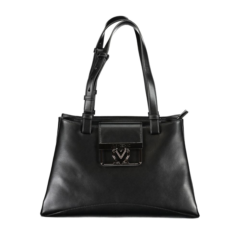 Sac à main en polyéthylène noir Love Moschino