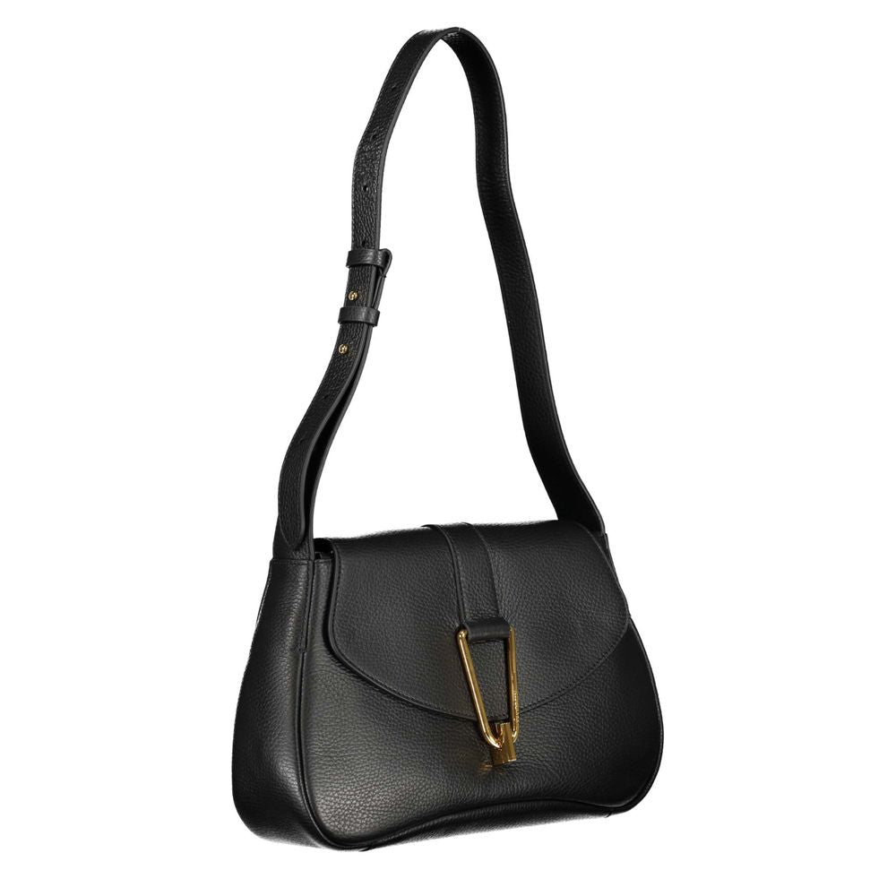 Bolso de mano de piel negra Coccinelle