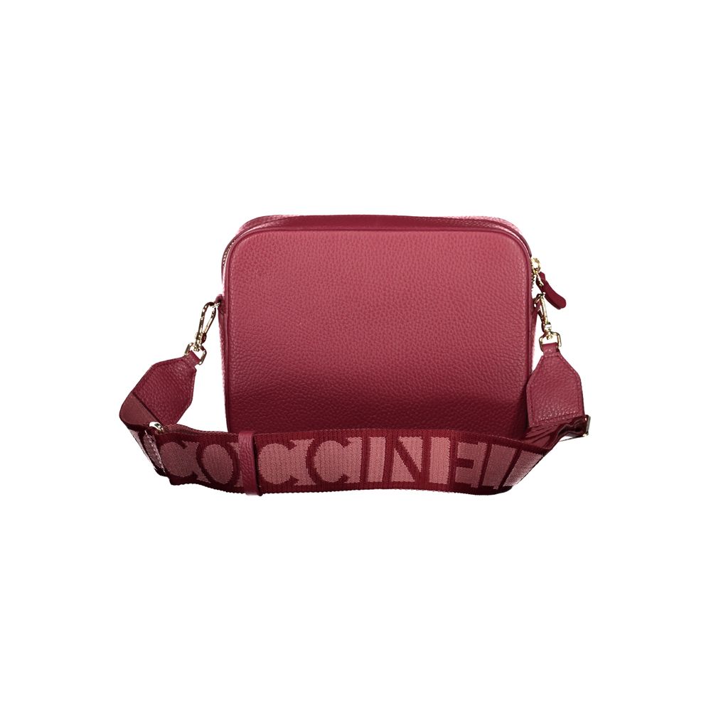 Bolso de mano de piel roja Coccinelle