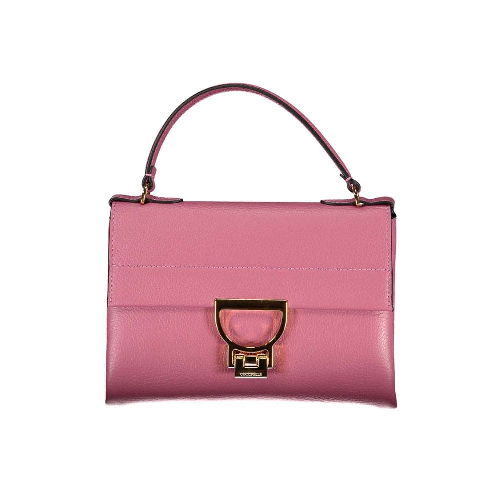 Bolso de mano de piel rosa Coccinelle