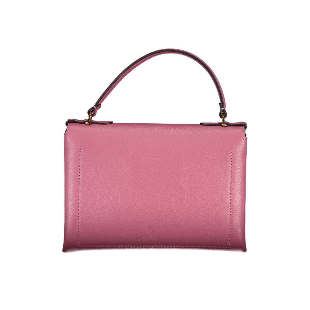 Bolso de mano de piel rosa Coccinelle