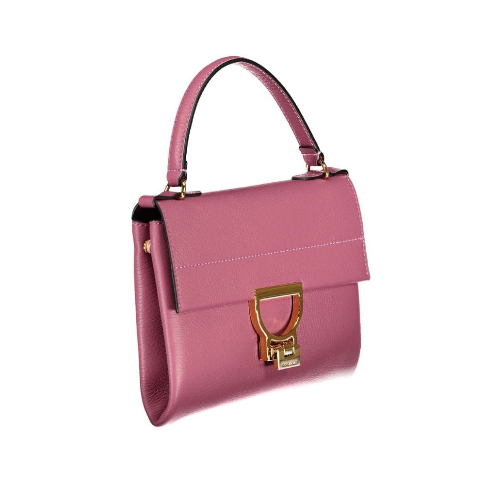 Bolso de mano de piel rosa Coccinelle