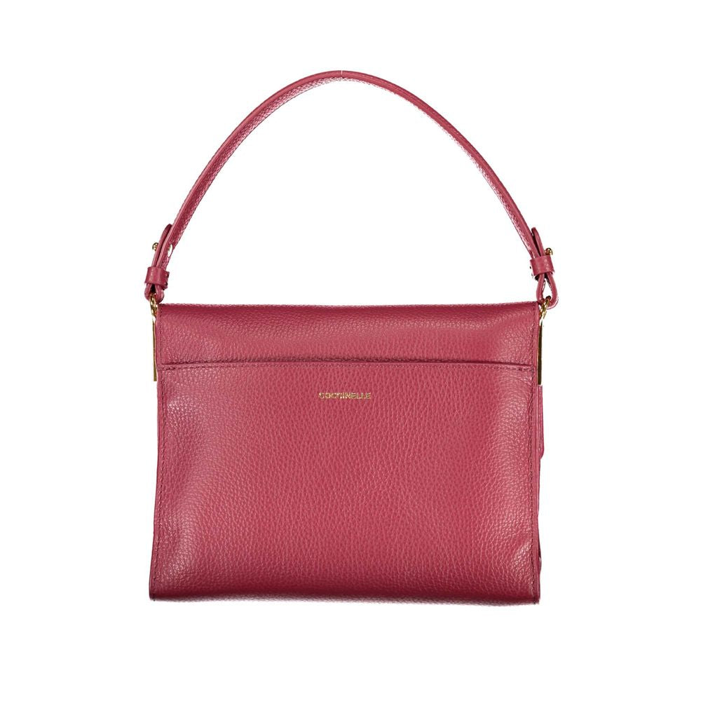 Bolso de mano de piel roja Coccinelle