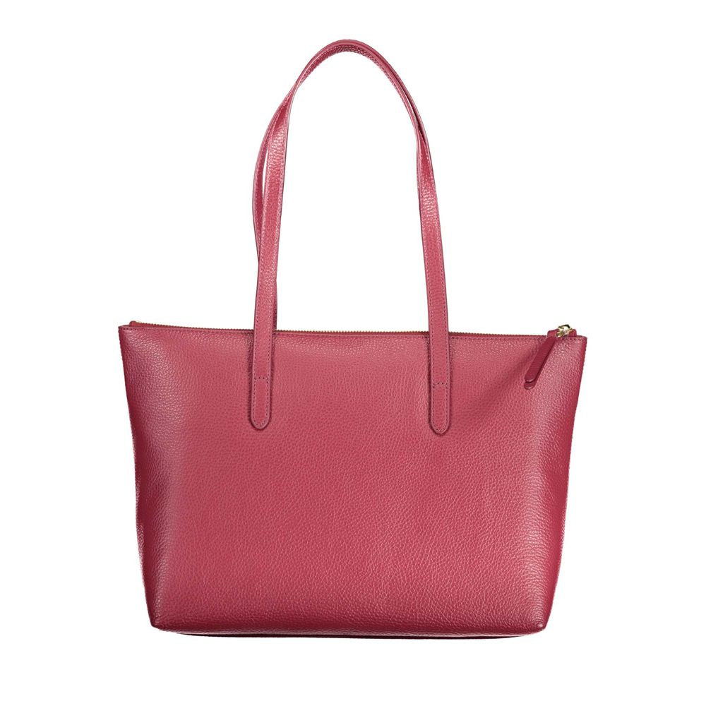 Bolso de mano de piel roja Coccinelle