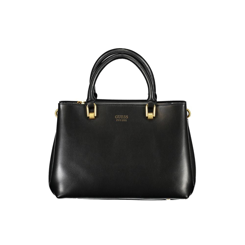 Bolso de mano de polietileno negro Guess Jeans