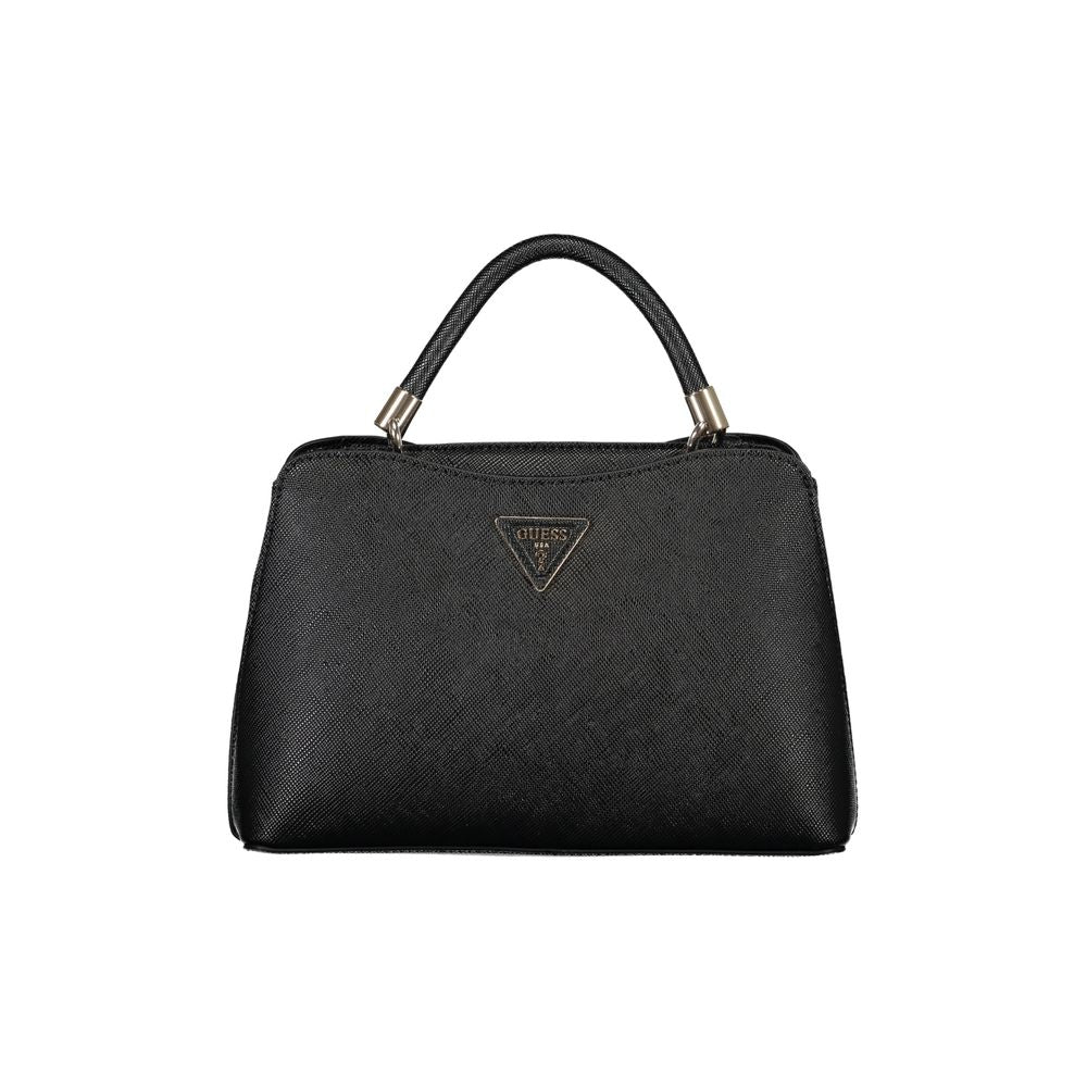 Bolso de mano de polietileno negro Guess Jeans